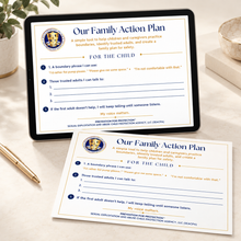 Load image into Gallery viewer, Our Family Action Plan — Child Safety Printable