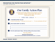 Our Family Action Plan — Child Safety Printable